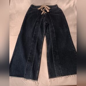 Moto topshop Front Ribbon Tie Wide leg Jeans W34 L30 Women's